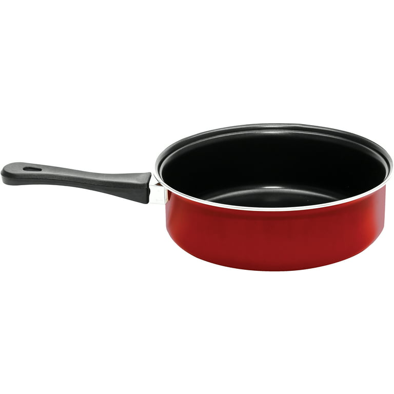 Imperial Home 7 Pc Carbon Steel Nonstick Cookware Set, Pots & Pans Set,  Dishwasher Safe Cookware Set, Cooking Set, Kitchen Essentials (Red) :  : Home
