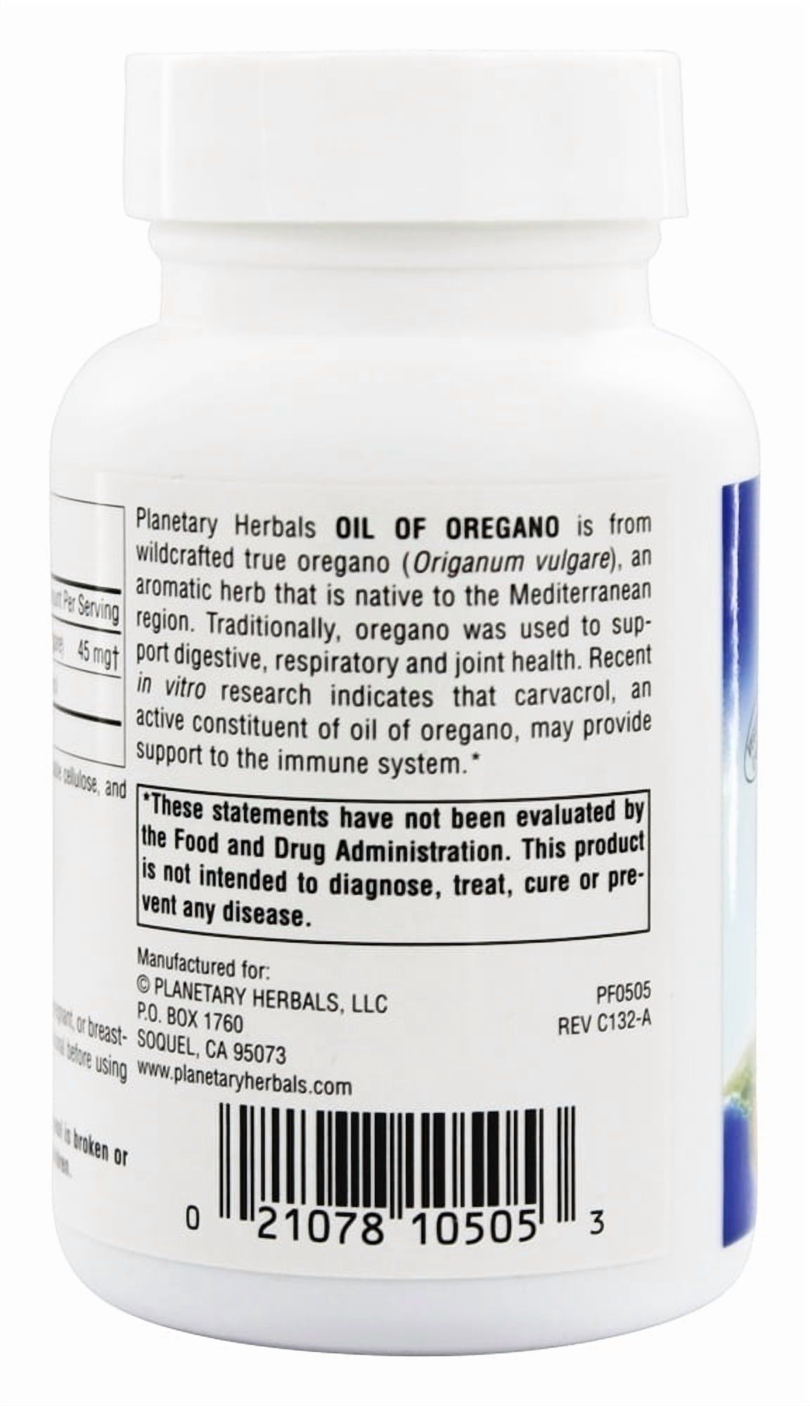 Planetary Herbals Oil of Oregano 60 Capsule