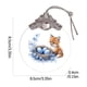 thumbnail image 2 of Uuiauoio Glass Easter Ornament 2D Flat Pendant with Bunny Egg Designs for Tree Gift Basket Filler Holiday Party Decorations Keepsake, 2 of 5