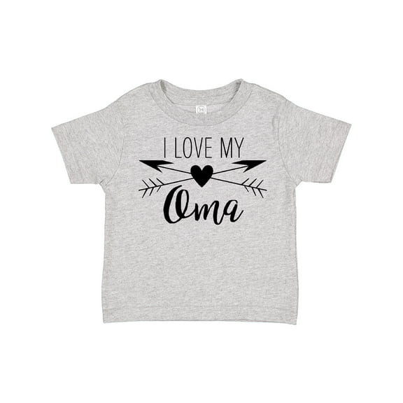Inktastic I Love my Oma heart and arrows Boys or Girls Toddler T-Shirt