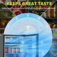 thumbnail image 4 of GloryStar Silver 3.2 Cu. Ft Mini Fridge, Compact Single Door Fridge with Freezer, Adjustable Temp Control, Energy-Efficient for Office, Bedroom & Dorm, 4 of 6