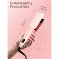 thumbnail image 3 of Berlaney 2-in-1 Hair Straightener and Curler, 1.65-Inch Wide Flat Iron with 12 Heat Settings, LCD Display and Dual Voltage, Pink, 3 of 6