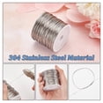thumbnail image 5 of 393 Feet 20 Gauge Solid Stainless Steel Wire Stainless Steel Craft Jewelry Beading Wire for Crafts Jewelry Making Sculpture Frame diy, 5 of 9