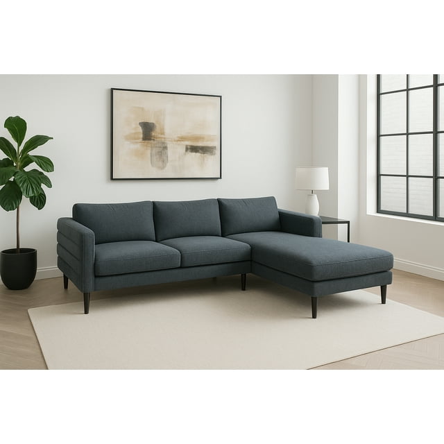 Canapé modulable en tissu K Living Brayden, gris anthracite
