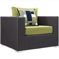 thumbnail image 3 of Modway Convene 4 Piece Outdoor Patio Sectional Set in Espresso Peridot, 3 of 5