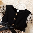 thumbnail image 6 of JUMEYU Dress for Kids Toddler Baby Girls Dresses Pageant Wedding Flower Girls Dress Formal Gowns Embroidered Lace Dress 3T 4T (Black,3-4 Years), 6 of 8