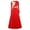 Red, variant on IDOPIP Women Metallic Bi Color Praise Dance Dress Long Sleeve Lyrical Dancewear Worship Robe Dress