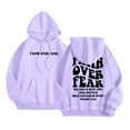 thumbnail image 2 of Christian Hoodies for Women 2025 Faith Over Fear Y2K Graphic Hoodie with Pockets Hooded Sweatshirt Women Pullover, 2 of 8