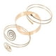 thumbnail image 2 of 3 brazaletes de oro para mujer, ajustables, apilables, accesorios de joyería., 2 of 5