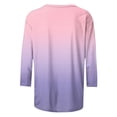 thumbnail image 5 of LYEAA Cotton Blend Women Easter 3/4 Sleeve Printed Tops Round Neck Casual Spring T-Shirt Holiday Family Photo Outfits Pink XXL, 5 of 6