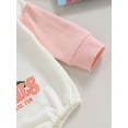 thumbnail image 6 of Cenuakty Baby Romper, Long Sleeve Crew Neck Letters Print Fall Bodysuit Clothes for Girls Boys, 6 of 8