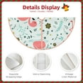 thumbnail image 5 of Bingfone Christmas Tree Skirt Mat Christmas Decoration Interior 48"-Cute Flamingo, 5 of 8