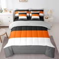 thumbnail image 1 of YST, Modern Simple Geometry, Bedding Set, 7-Piece, Geometric Stripes, Full, 1 of 5