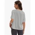 thumbnail image 3 of Womens T-Shirts Loose Fit Crewneck Short Sleeve Summer Casual Blouse Tee Tops, 3 of 4