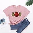 thumbnail image 5 of Daisyyozoid Chemise Joyeuses Pâques pour Femmes Imprimée Décontractée Col Rond Manches Courtes Été, 5 of 5