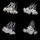 thumbnail image 1 of 40 Piezas Horquillas para el Cabello de Boda Nupcial BetterJonny Flores de Diamantes de imitación Pinzas para el Cabello con Perlas Accesorios Horquillas en Forma de U para Mujeres niñas Peinados de B, 1 of 5