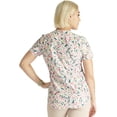 thumbnail image 5 of Cherokee Prints Women Medical Scrubs Top V-Neck Print CK637, 5 of 5