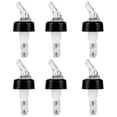 thumbnail image 2 of Austok 6Pcs Automatic Measured Bottle Pourer 1oz/30ml Plastic Wine Pourer Clear Quick Measure Whisky Liquid Liquor Wine Cocktail Dispenser for Home Kitchen Restaurant Bar, 2 of 8