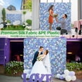 thumbnail image 4 of Blue Flower Wall Panels Backdrop Decor 6 Pcs Artificial Floral Backdrops for DIY Wedding Party Baby Bridal Shower Hanging Silk Faux Rose Wall Decoration, 4 of 8