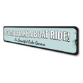 thumbnail image 4 of Take a Boat Ride Novelty Sign, Metal Wall Decor - 4x18 inches, 4 of 4