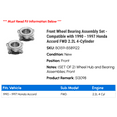thumbnail image 2 of Front Wheel Bearing Assembly Set - Compatible with 1990 - 1997 Honda Accord FWD 2.2L 4-Cylinder 1991 1992 1993 1994 1995 1996, 2 of 2