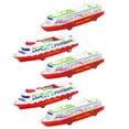 thumbnail image 4 of 5 Pcs Modèle de Navire de Croisière Jouet Navire à Recul Bateau à Vapeur Jouets à Glisser (Style Aléatoire), 4 of 9