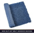 thumbnail image 3 of Walensee Solid Dark Blue Chenille Bath Rug, 17" x 24", Non-Slip, 3 of 7