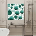 thumbnail image 4 of Wall Art Prints, Turquoise Marble Framed Canvas Prints for Bedroom Living Room Bathroom Office, Gold White Geometric Hexagon Modern Gallery Wrap Wall Art Poster for Gifts Home Decor 24"x24", 4 of 9