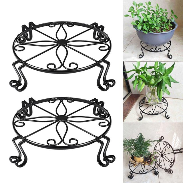2 soportes de resistencia pa interiores y exteriore soporte a prueba de de hierro y Metal, estante de exhibición pa Soledad Soportes para jardineras