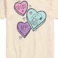 thumbnail image 3 of Peanuts - Candy Hearts Snoopy Short Sleeve Graphic T-Shirt, 3 of 6