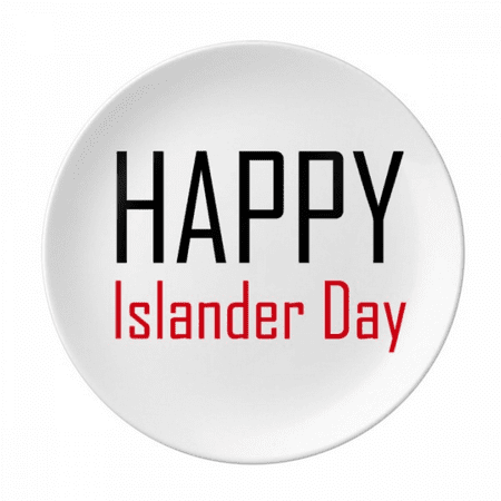 

Celebrate Canada Islander Day Blessing Plate Decorative Porcelain Salver Tableware Dinner Dish
