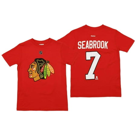 - Reebok NHL Youth Chicago Blackhawks Brent Seabrook #7 Short Sleeve Player Tee