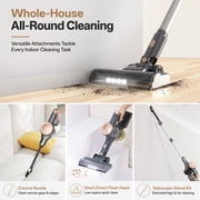 YOMA Cordless Stick Vacuum Cleaner,Lightweight Self-standing Vacuum for Home Pet Hair Carpet Hardwood Floor