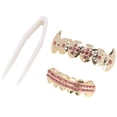 thumbnail image 1 of Teeth Gold Teeth Brace Set Metal Teeth Decoration Jewelry For  Party Hip Hop Show, 1 of 8