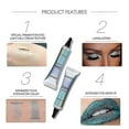 thumbnail image 3 of Prebase con purpurina, prebase con lentejuelas, crema de maquillaje para ojos, prebase de maquillaje, pegamento, cosmético brillante, resistente al agua, brillo de larga duración., 3 of 4