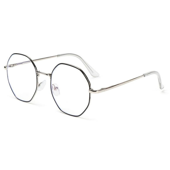 Classic Glasses Retro Vision Care Eyeglasses Fashion Eye Wear Octagon Metal Gift