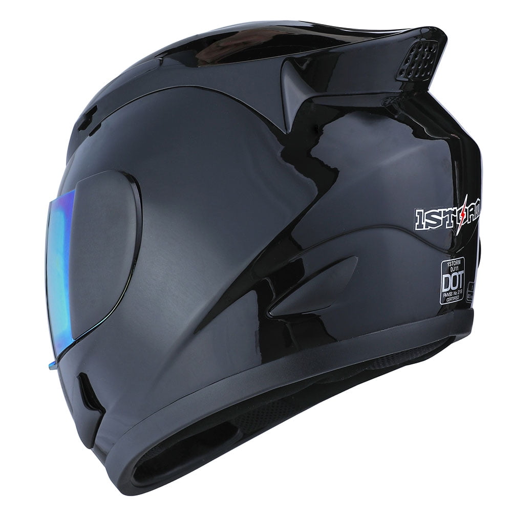 1Storm Quick Release Motorcycle Bike Full Face Helmet, Mechanic Glossy Black Smoked Shield, Sizes S to XL - Walmart.com 1Storm Quick Release Motorcycle Bike Full Face Helmet, Mechanic Glossy Black Smoked Shield, Sizes S to XL - Walmart.com