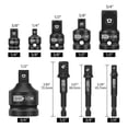 thumbnail image 2 of 9PCS Impact Socket Adapter and Reducer Set,1/4in,3/8in,1/2in,3/4in Drive Socket Adapter Set for Impact Driver Conversion, 2 of 5