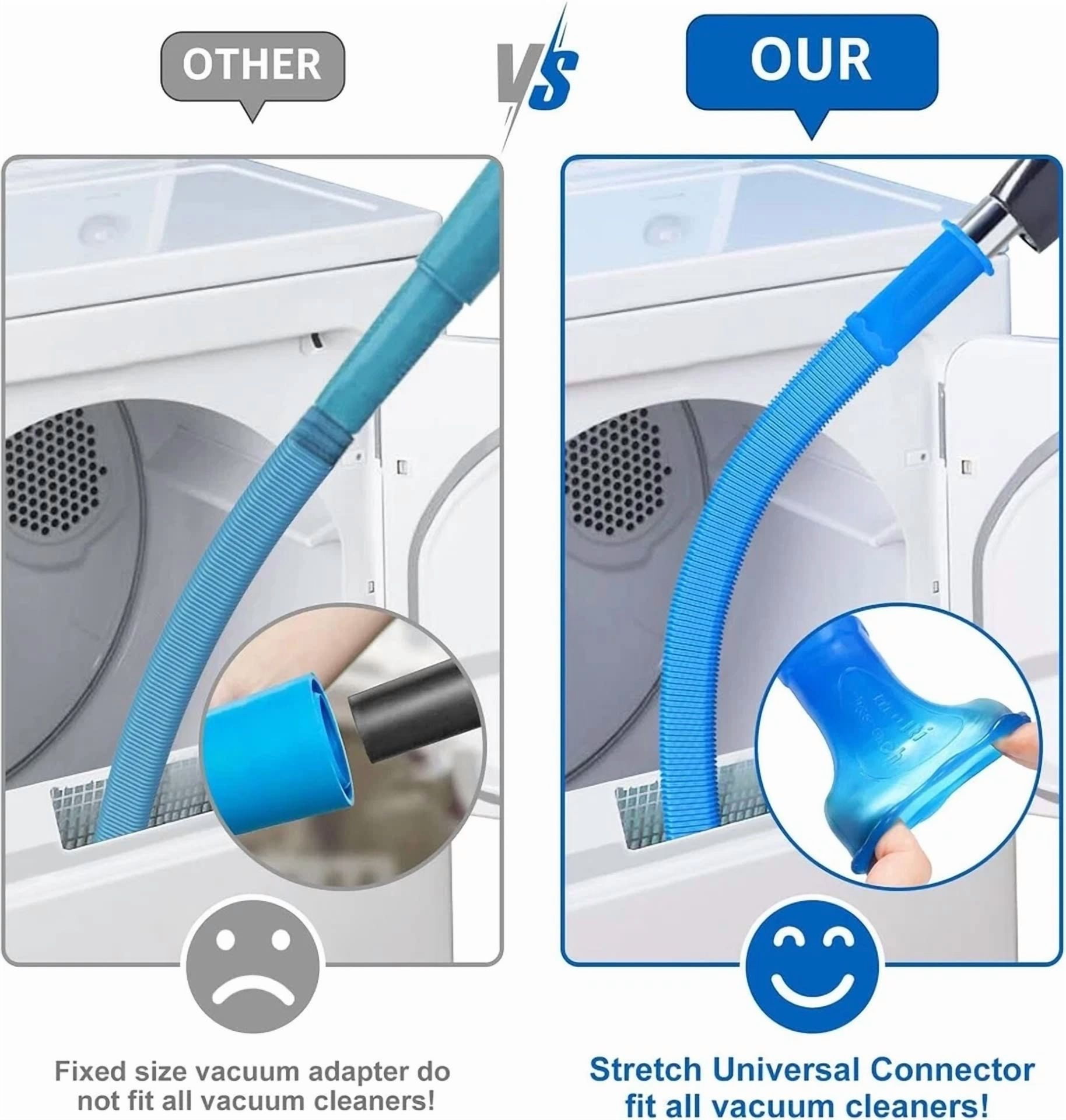 CRESTIN- Dryer Vent Cleaning Kit - Vacuum Hose Attachment For Efficient Lint Removal