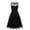 Black, variant on IROINNID Women's Fashion Grenadine Sleeveless Evening Dress Party Dress Large Hem A-Line Solid Color Dress