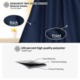 thumbnail image 5 of PiccoCasa Blackout Curtains Rod Sliding Door Drapes Rod Pocket, Navy Blue W25" x L40", 5 of 7