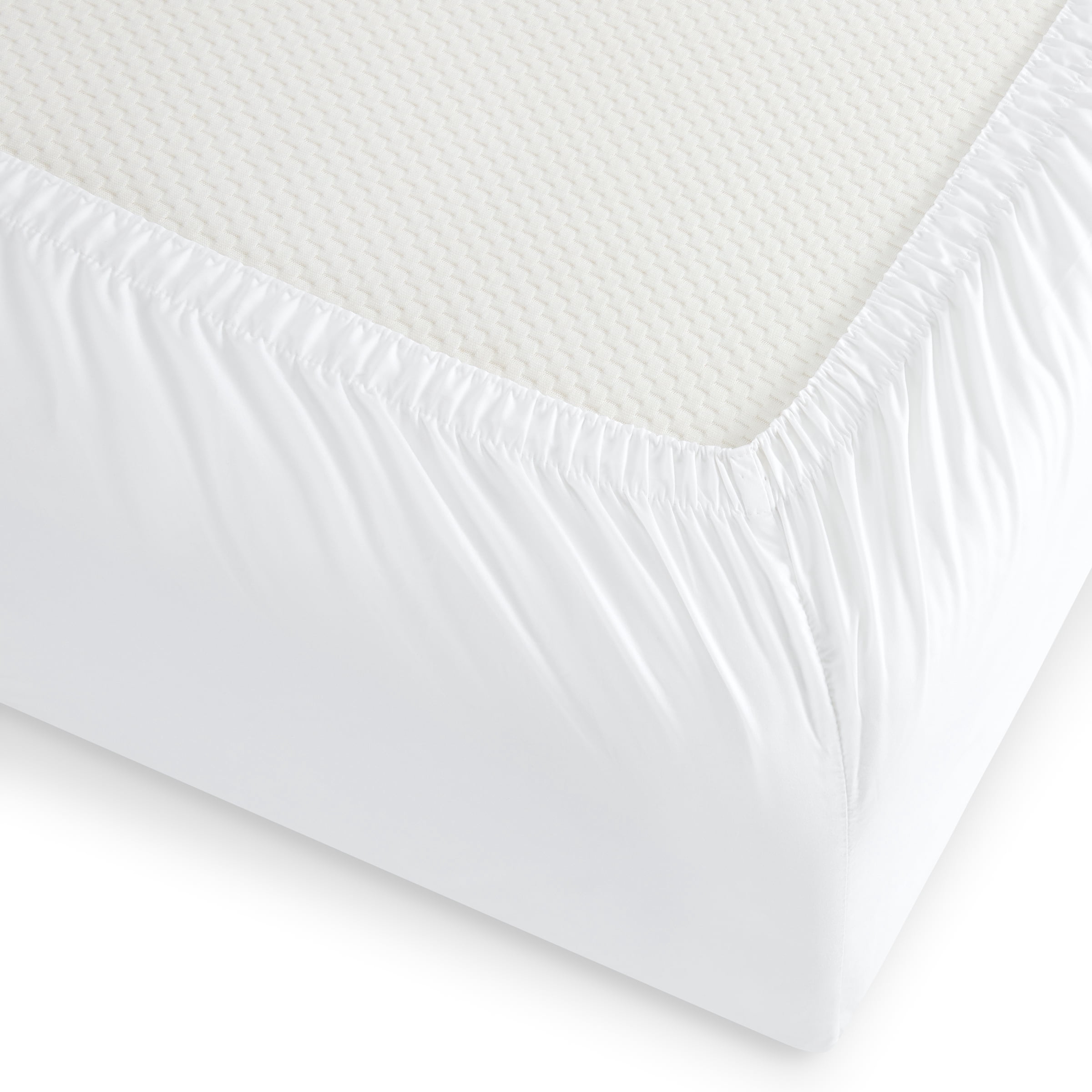 Wamsutta 1846 4-Piece 400 Thread Count Bright White Egyptian Giza Cotton Percale Bed Sheets, King-Deep Pocket
