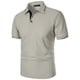 thumbnail image 4 of pstuiky camisetas de hombre, Camisa de manga corta con cuello vuelto, versátil, de color liso y estilo informal para hombre camisas casuales para hombre xxl, 4 of 5