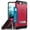 Hot Pink/Black, variant on Case for iPhone 8 Plus, Tri-Shield Rugged Cover [with Kickstand + Credit Card Wallet Slot + Wrist Strap] for Apple iPhone 8 Plus, iPhone 7 Plus