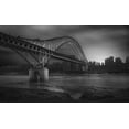 thumbnail image 2 of Wang, Alvin 24x16 White Modern Wood Framed Museum Art Print Titled - Chaotianmen Bridge, 2 of 4