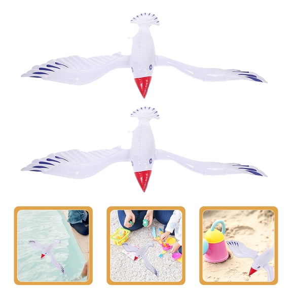 Masteelf 3 Pcs Ocean Theme Birthday Decorations Inflatables Seagull Water Balloon Travel