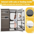 thumbnail image 4 of Gowoodhut Catio Cat Enclosures Outdoor Wooden Weatherproof Cat House, Indoor Compatible, 4 of 9