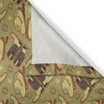 thumbnail image 3 of Ambesonne Western Kitchen Curtains, Vintage Hats and Boots, 55"x39", Khaki Dark Brown Scarlet, 3 of 3