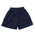 thumbnail image 4 of Girl's Wide Leg Shorts Cargo Casual Shorts Elastic Summer Bottoms with Pockets 5 16 Years Gymnastics Shorts for Girls 4t 13-14 Years, 4 of 9