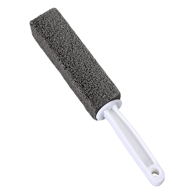 Yuarrent Escobilla de baño para el hogar, baño, baño, azulejo de cerámica, suelo, bañera, fregadero, depurador de grietas, limpieza con mango Suministros de limpieza para el hogar Gris Yuarrent HA066054-02